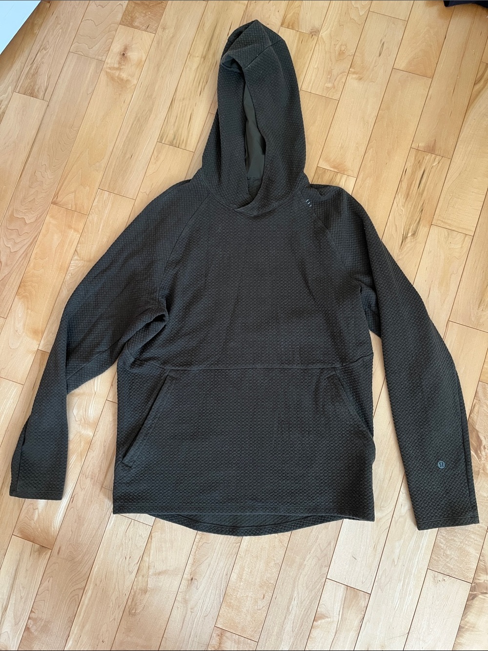 lululemon athletica Olive Textured Hooded Pullover